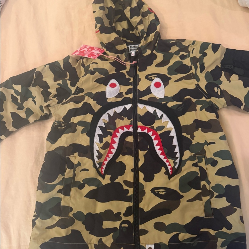 NWT Bape Camo Shark Hoodie